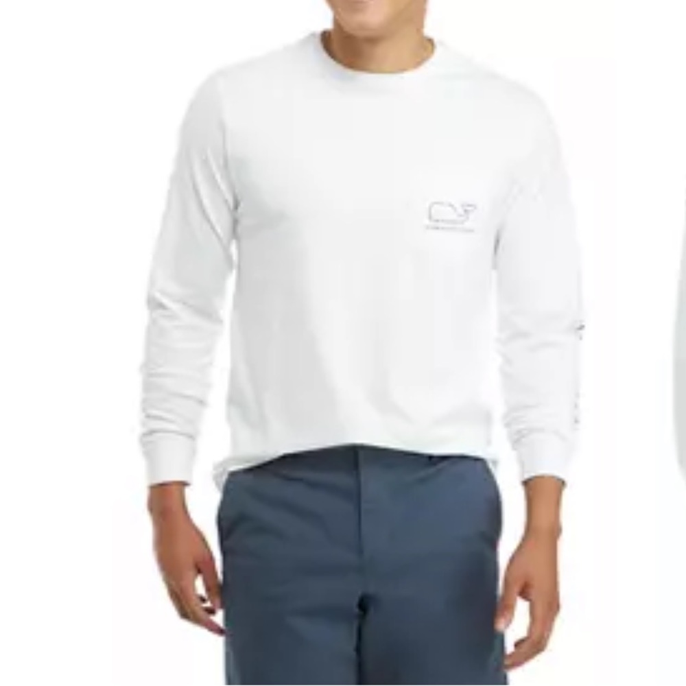 Vineyard Vines Mens Long sleeve Whale tee shirt